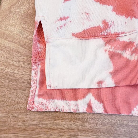 Time & Tru Womens XL Sweatshirt Pink Handcraft Tie-Dyed Graphics Side Slits - Picture 11 of 15